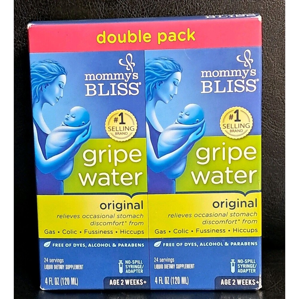 Mommy's Bliss Original Gripe Water Gas and Colic Relief Gentle and Safe 2-Pack